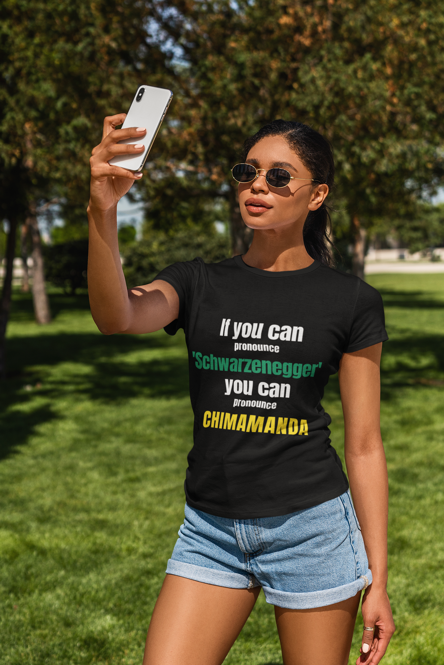 "Schwarzenegger - CHIMAMANDA" Cultural Pride Unisex Tee