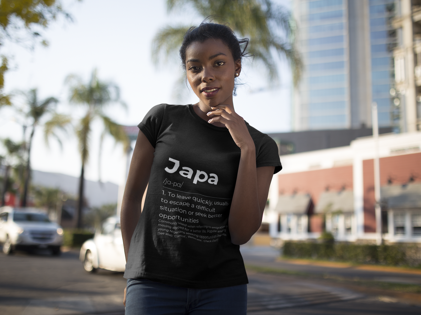 "Japa" Nigerian Pidgin Dictionary Unisex Tee